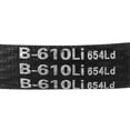 thumbnail image 4 of Uxcell  B610/B24 Drive V Belt Inner Girth Transmission Belts Rubber Black 1pcs, 4 of 5