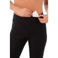 thumbnail image 4 of Rekkuna Women's Pull-On Stretchy Comfort Capri Pant with Hidden Pocket in the Waistband (14, Black), 4 of 6
