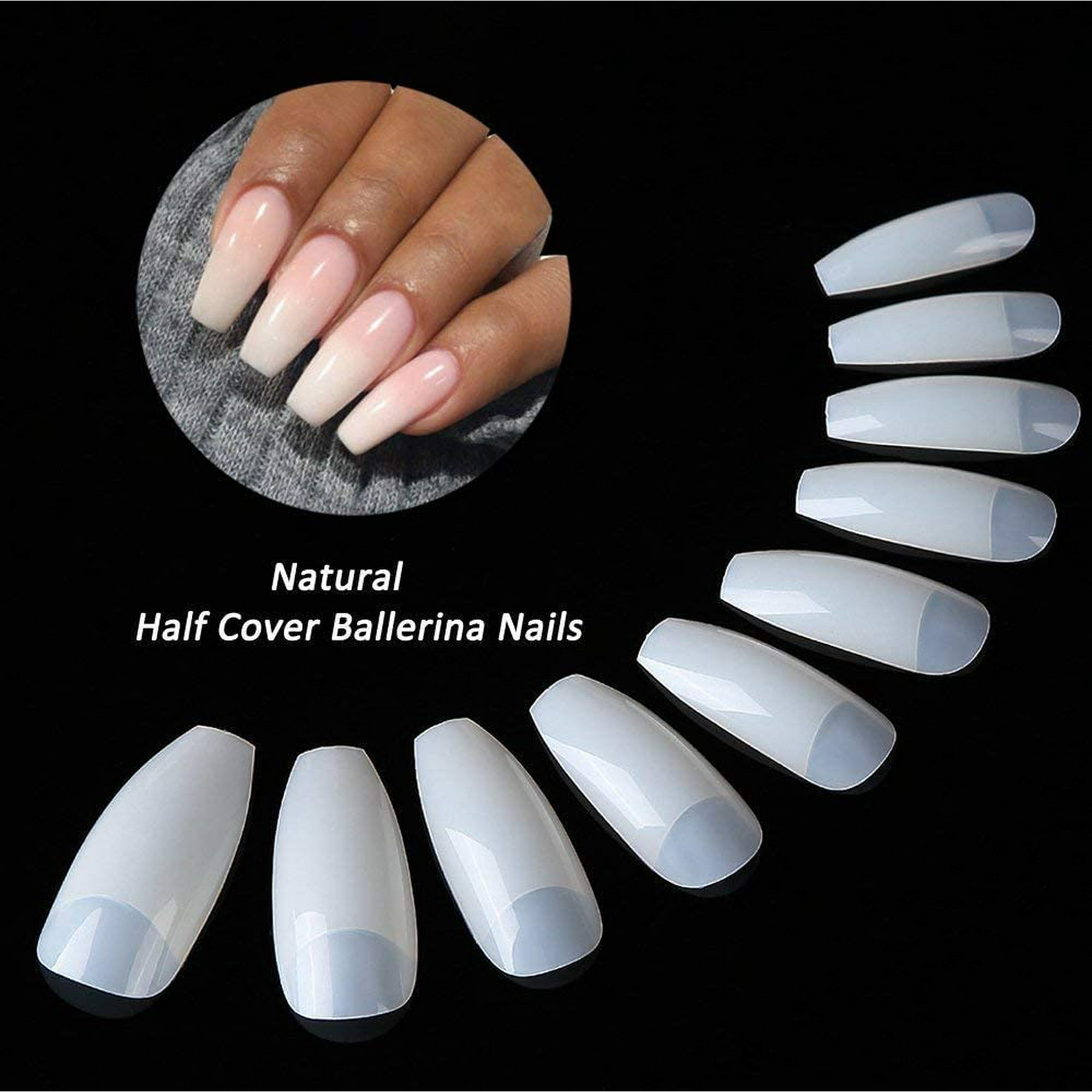 Ballerina Tips Coffin Nails Long 1000pcs Natural Clear Half Cover Acrylic Fake Nails Manicure Tool For Nail Salon Walmart Canada Ballerina Tips Coffin Nails Long 1000pcs Natural Clear Half Cover Acrylic Fake Nails Manicure Tool For Nail Salon Walmart Canada
