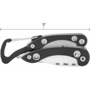 8-in-1 Multifunctional Knife Pliers - Compact Emergency Outdoor Equipment with Blade & Tools for Camping Hiking Portable Utility Gear, Black