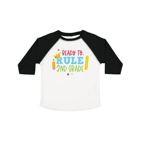 

Inktastic Ready to Rule 2nd Grade Back to School Gift Toddler Boy or Toddler Girl T-Shirt