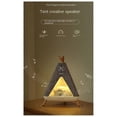 thumbnail image 5 of Tent Shaped Wireless Bluetooth Speaker Lamp Night Light Table Lamp 2 in 1 with Lighting and Music Player Functions, 5 of 5