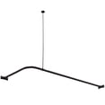 thumbnail image 2 of Kingston Brass Vintage L-Shaped Shower Curtain Rod Polished Nickel, 2 of 3
