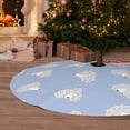 thumbnail image 6 of Yiaed Cute Poodle Dog Print Christmas Tree Skirt , Tree SkirtsTree Mat for Christmas Winter Holiday Indoor Decorations-30", 6 of 7