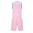 thumbnail image 4 of Kids Girls Summer Tracksuits Basketball Football Outfits Breathable Athletic Tank Top Shorts Set for Boys 4-14 Years, 4 of 7