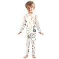 thumbnail image 6 of FORMRS Long Sleeve Top and Pants Pajama Set for Niños 2-Piece Sleepwear, Sizes 18M-8Y, Adorable Bunnies, 6 of 6