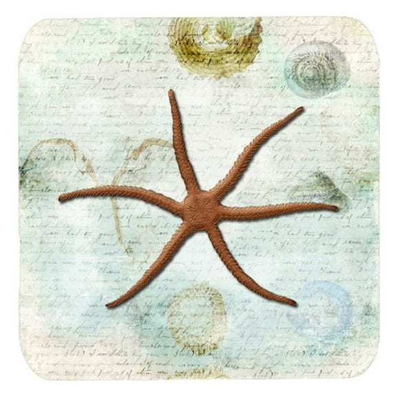 Starfish Foam Coasters - Set Of 4, 3.5 x 3.5 In.