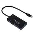 thumbnail image 1 of KUNOVA (TM) Super High Speed Type C USB 3.1 4 Ports USB HUB Build-in USB 3.0 Cable Backward Compatible with USB 2.0, 1 of 3