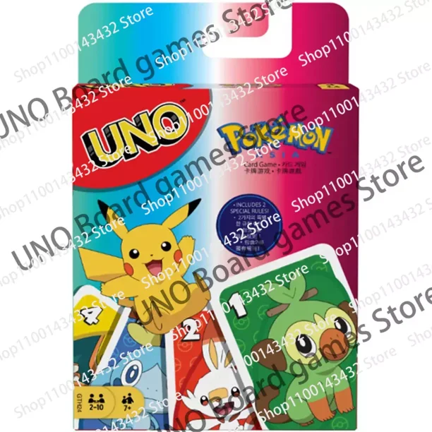¡UNO! Juego de mesa de Pokémon para niños y adultos, cartas de Anime, UNO, regalo de cumpleaños