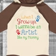 thumbnail image 4 of Inktastic Artist Like Mommy Boys or Girls Long Sleeve Baby Bodysuit, 4 of 5