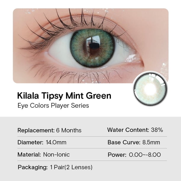 KILALA-lentes de contacto de Color para Cosplay, lentes con dioptrías de alta reproducción de Color, 6 meses, halloween, Power0.00 ~-10,00