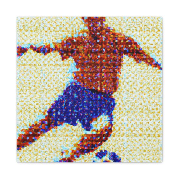 Soccer In Points. - Canvas