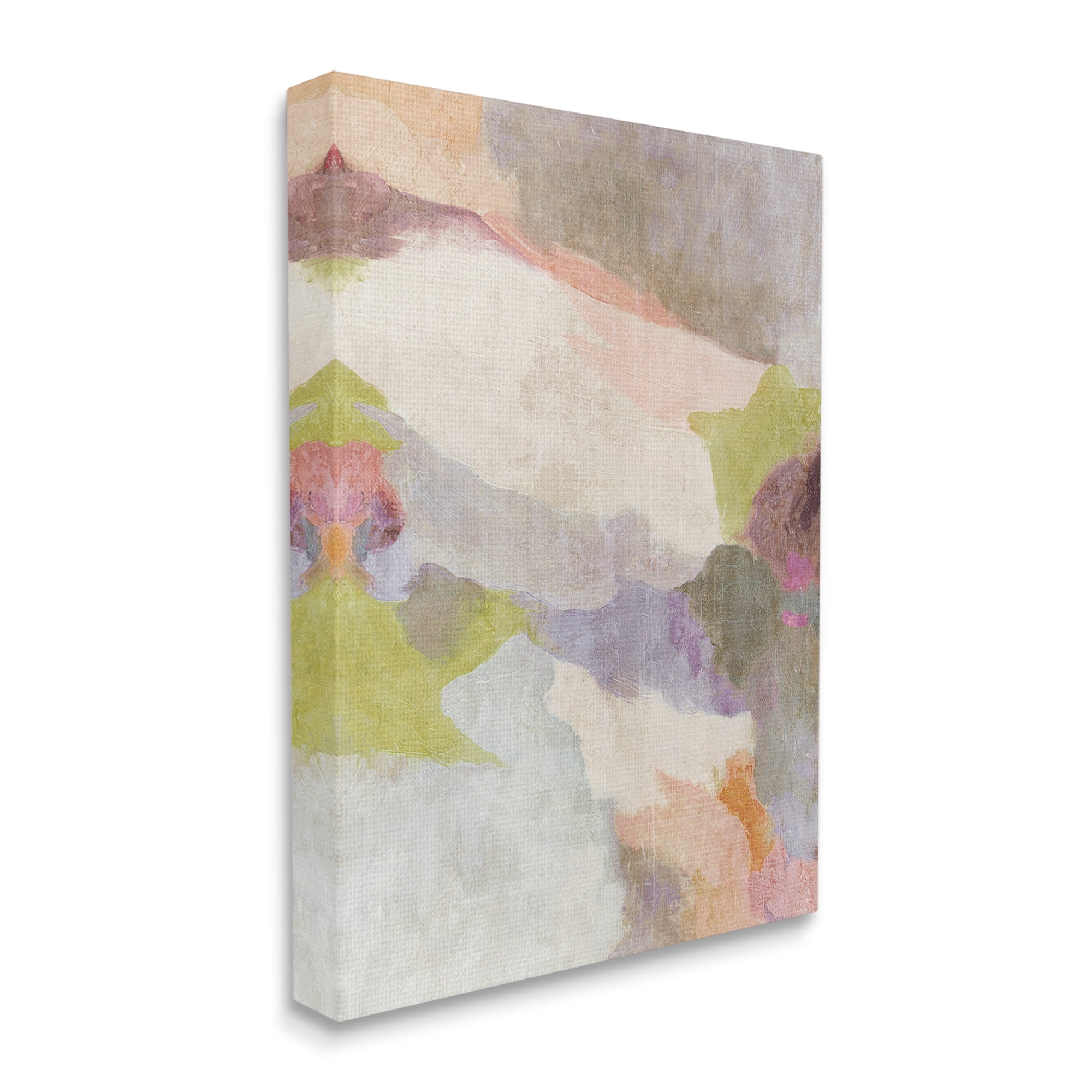 Stupell Industries Subtle Fluid Abstraction Abstract Painting Gallery Wrapped Canvas Art Print Wall Art, 16 x 20