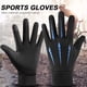 thumbnail image 5 of Ciclismo Bicicleta Guantes Guantes de invierno Antideslizantes Clima frío Guantes para correr TouchScreen Fleece Windproof, 5 of 7