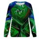 thumbnail image 4 of Puntoco, camisas informales de manga larga para mujer, sudadera de cuello redondo con estampado de St Patrick Vintage, suéter, tops sueltos Puntoco Puntoco-1477, 4 of 5