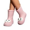thumbnail image 6 of Womens and Girls 3D Cartoon Big Eyes Mid Calf Rain Boots Non Slip Waterproof PVC Wellies for Park Gardening Rainy Outdoor Pink 30, 6 of 8