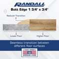 thumbnail image 4 of 3 FT - Prefinished Oak Reducer Molding with Natural Color Stain (3/8", 1/2", 5/8" and 3/4" Thicknesses Available) (3/4" Thick), 4 of 7