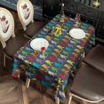 thumbnail image 4 of Multicolor Bigfoot Pattern Rectangle Tablecloth 60"x120",Waterproof Polyester Rectangle Table Cloth, Wipeable Spillproof Polyester Tablecloth for Dining, Camping, Indoor and Outdoor, 4 of 6
