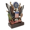 thumbnail image 4 of American Great Seal Bald Eagle Olive Branch Arrows Pluribus Unum Desktop Plaque, 4 of 9