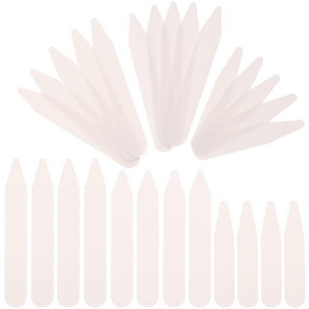 

200pcs Plastic White Collar Stays Bones Stiffeners in 3 Sizes