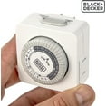 thumbnail image 5 of Black + Decker Indoor Polarized Timer (2 Pack), 5 of 7