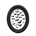 thumbnail image 2 of Roiihwy Halloween Wall Decor, Ghost Framed Dark Ghost Holding Candle Oval Wall Art, Spooky Halloween Oval Walls Decor, Vintage Gothic Canvas Artwork Hanging Decor, 2 of 6