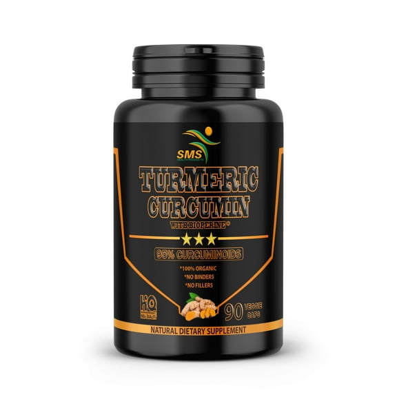 TURMERIC 95% CURCUMIN 10,000mg EXTRACT TUMERIC BLACK PEPPER ANTIOXIDANT 90 CAPS