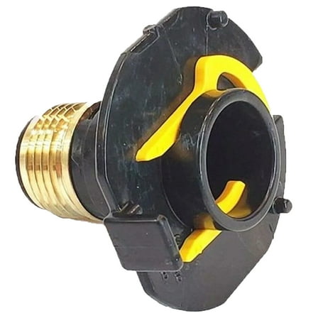 NEW BRASS OEM SUNCAST HOSE REEL HIDEAWAY IN TUBE WITH YELLOW RETAINER CLIP PARTS