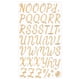 thumbnail image 2 of CaiYueKe Gold Puffy Letter Stickers, Metallic Alphabet Sticker Sheets for Christmas Stockings, DIY Journal Scrapbooking Embellishments, Gift Wrapping Party Decor, 2 of 3