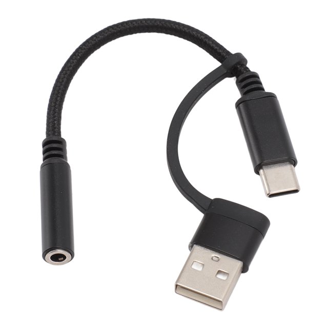 Cable Adaptador de Audio Digital ANGGREK USB Tipo C a 3,5 mm 24 Bits 96 KHz