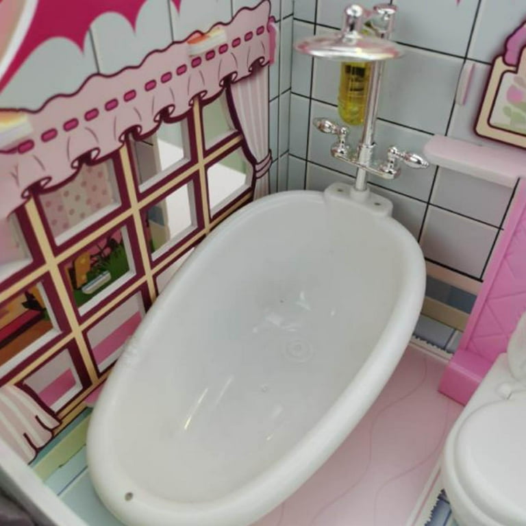 1:12 Scale Dollhouse Miniatures Bathroom Shower Accessory Playset