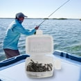 thumbnail image 4 of GLFILL 50pcs Curve Shank Coating High Carbon Stainless Steel Barbed Hooks Carp Fishing Hooks Pack With Retail Original Box Tackle Tools 6#, 4 of 9