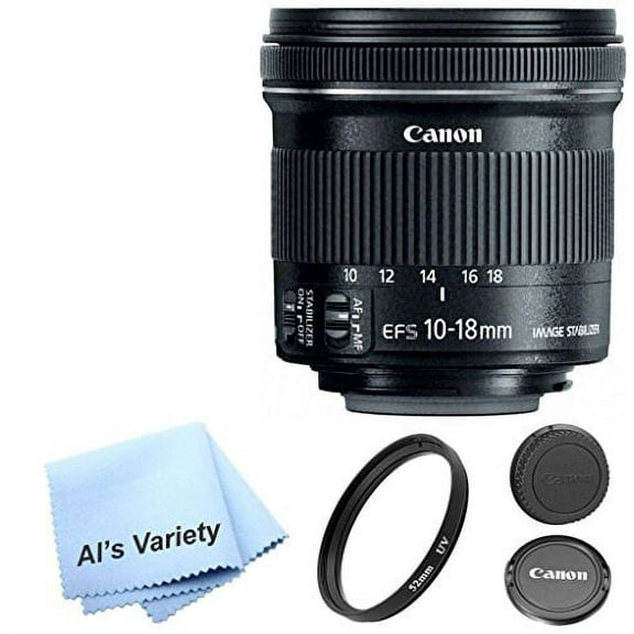 Canon EF-S 10-18mm f/4.5-5.6 IS STM Lens AL'S VARIETY Premium Lens Bundle (International Version)