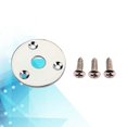 thumbnail image 4 of Shisuyan Round Guitar Jack Plate Indented 1/4 Inch Guitar Pickup Output Input Jack Socket Plate Metal Jack Plate With Screws for Electric Guitar Bass (Silver), 4 of 8