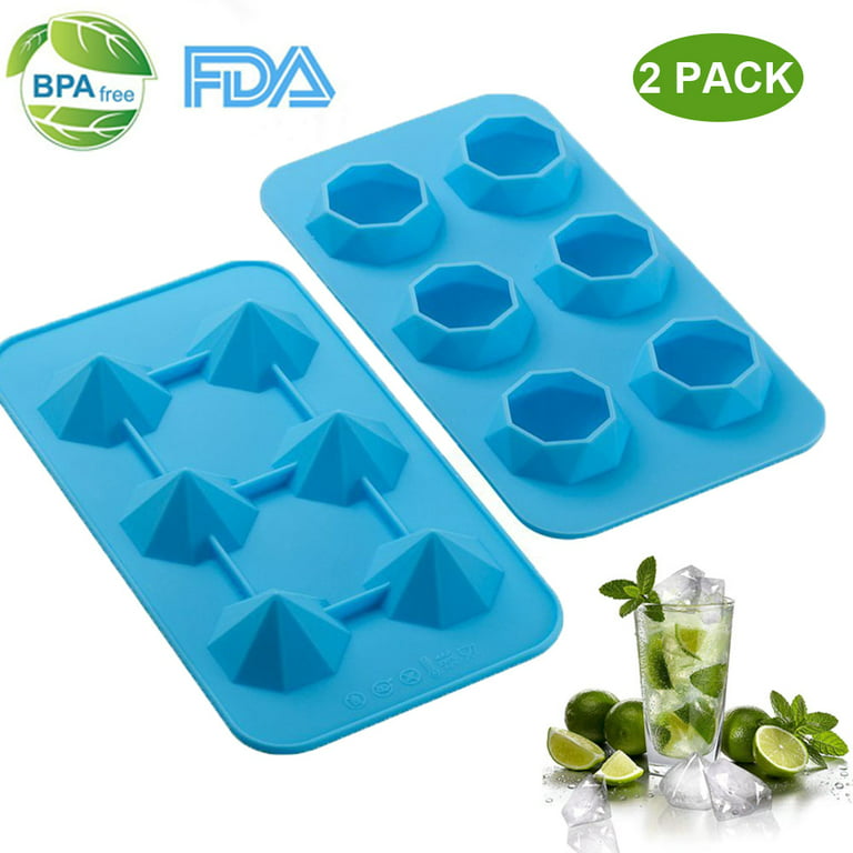 Ice Cube Trays 2 Pack, Funny Ice Cube Molds Easy-release For Freezer, Diy  Chocolate Molds Silicone Ice Ball Making For Jelly