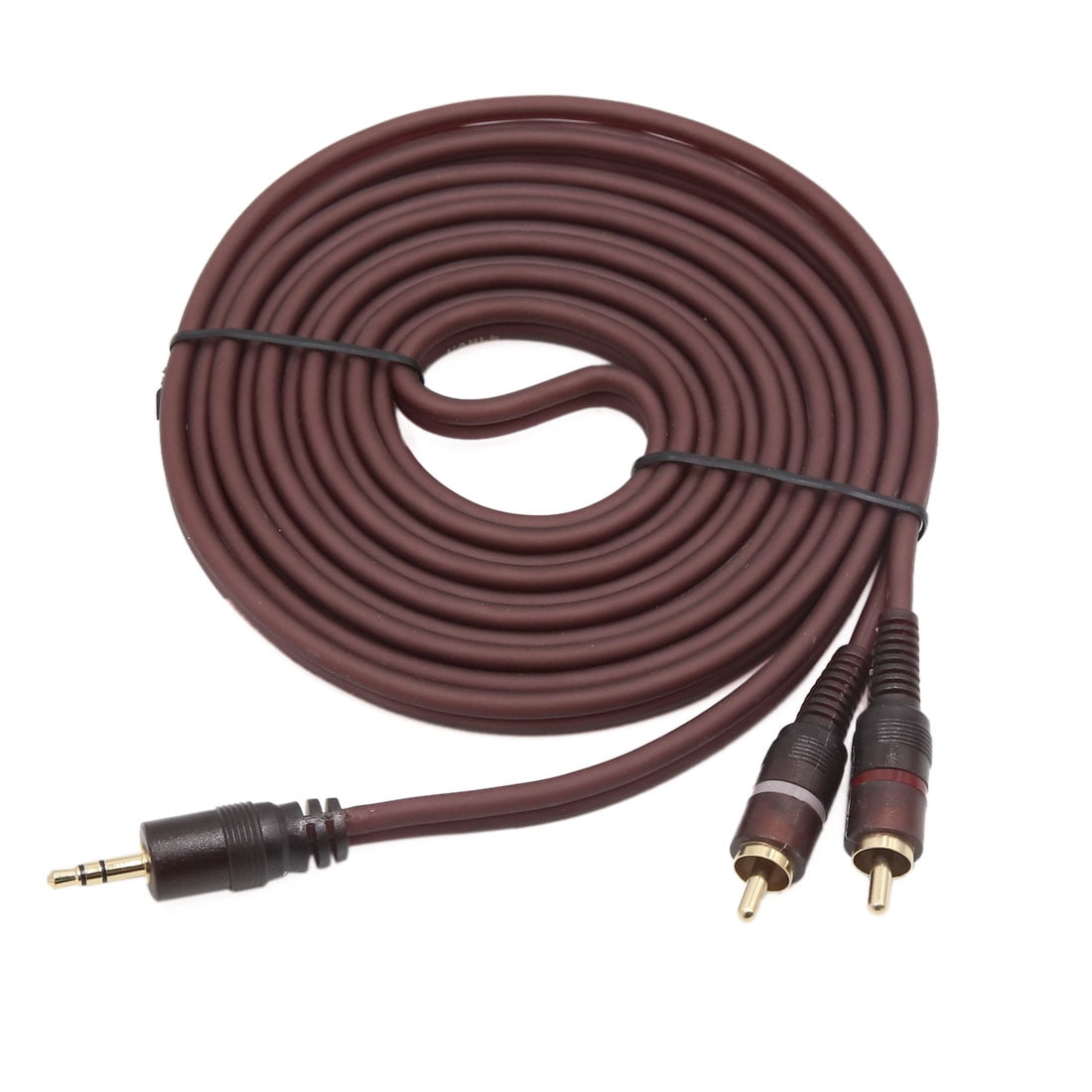 9.8ft Length 3.5mm Male to 2 RCA Male Adapter Car Stereo Audio