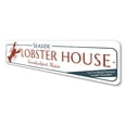 thumbnail image 4 of Seaside Lobster House Sign, World Famous Lobster Chowder Sign, Custom Beach House Location Aluminum Decor - 4x18 inches, 4 of 4