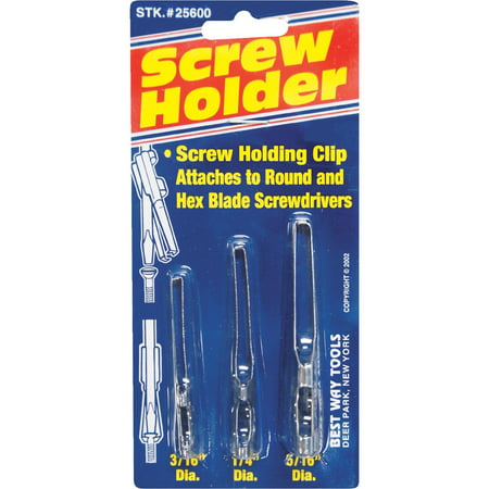 Best Way Tools Stainless Steel Screw Holder, (3-Pack) (Best Way To Shine Stainless Steel)
