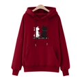 thumbnail image 1 of ICHUANYI Clearance Women's Winter Hoodie Sweatshirt Pullover Tops Long Sleeved Comfortable(Wine, L) ICHUANYI WER2023081010837, 1 of 6