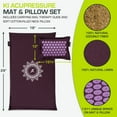 thumbnail image 2 of ProsourceFit Ki Acupressure Mat and Pillow Set for Relieving Back/Neck Pain, 2 of 7