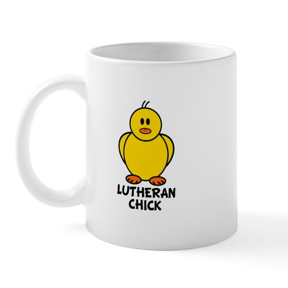 CafePress - Lutheran Chick Mug - 11 oz Ceramic Mug - Novelty Coffee Tea Cup