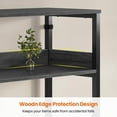 thumbnail image 4 of Bookshelf with 8 Fabric Drawers, 7-Tier Bookcase with Baffles Display Shelves,  Large Book Shelf for Living Room Home Office, Grey, 4 of 8