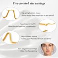 thumbnail image 4 of 5 Pairs Gold Hoop Earrings for Women | 18K Gold Plated Huggie Hoop Earrings Set for Girls Hypoallergenic Cartilage Earrings Lightweight Hoop Earrings Set 5 Size 12/14/16/18/20mm, 4 of 8