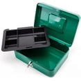 thumbnail image 1 of Caja metálica para efectivo de 10" con cerradura – Ideal para negocios, oficinas y uso personal, 1 of 6