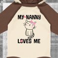 thumbnail image 4 of Inktastic My Nanny Loves Me Girl Grandchild Girls Long Sleeve Baby Bodysuit, 4 of 5