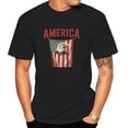 thumbnail image 2 of Men's Vintage Tee, Men Short Sleeve Crew Neck America Print Top Summer Male ClothingEffortless Casual ., 2 of 8