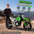 thumbnail image 5 of Joyracer 24V Electric Dirt Bike for Kids, 250W Powered Motorcycle,Ride on Toys with 3 Speed Modes, Twist Grip Throttle, Rear Disc Brakes, 15" Pneumatic Tire, Green, 5 of 6