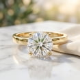 thumbnail image 3 of Rosec Jewels IGI Certified Lab Grown Diamond Solitaire Engagement Ring - 3 Carat - E-VS1 Quality - with Jewelry Box, 18K Yellow Gold, US 11.00, 3 of 7