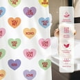thumbnail image 6 of jafea Valentines Shower Curtain Colorful Conversation Hearts Candy Shower Curtain for Valentine''s Day Bathroom Decor Sweetheart Bathroom Curtains Washable Durable Fabric 72x72 in, 6 of 6