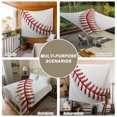 thumbnail image 6 of Baseball Tapestry for Bedroom Wall Hanging Tapestry, Red White Texture Sports Ball Minimalist Ceiling Backdrop Tapestries Poster Blanket Wall Decor for Teens Room Living Room Dorm 55" x 73", 6 of 8